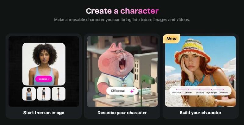 openart build your character feature